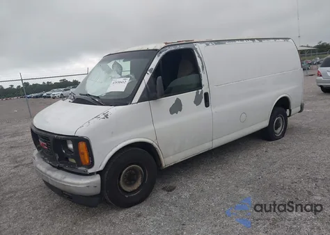 2001 GMC Savana Standard z USA, uszkodzony, nr VIN 1GTFG25M711904338